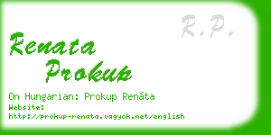 renata prokup business card